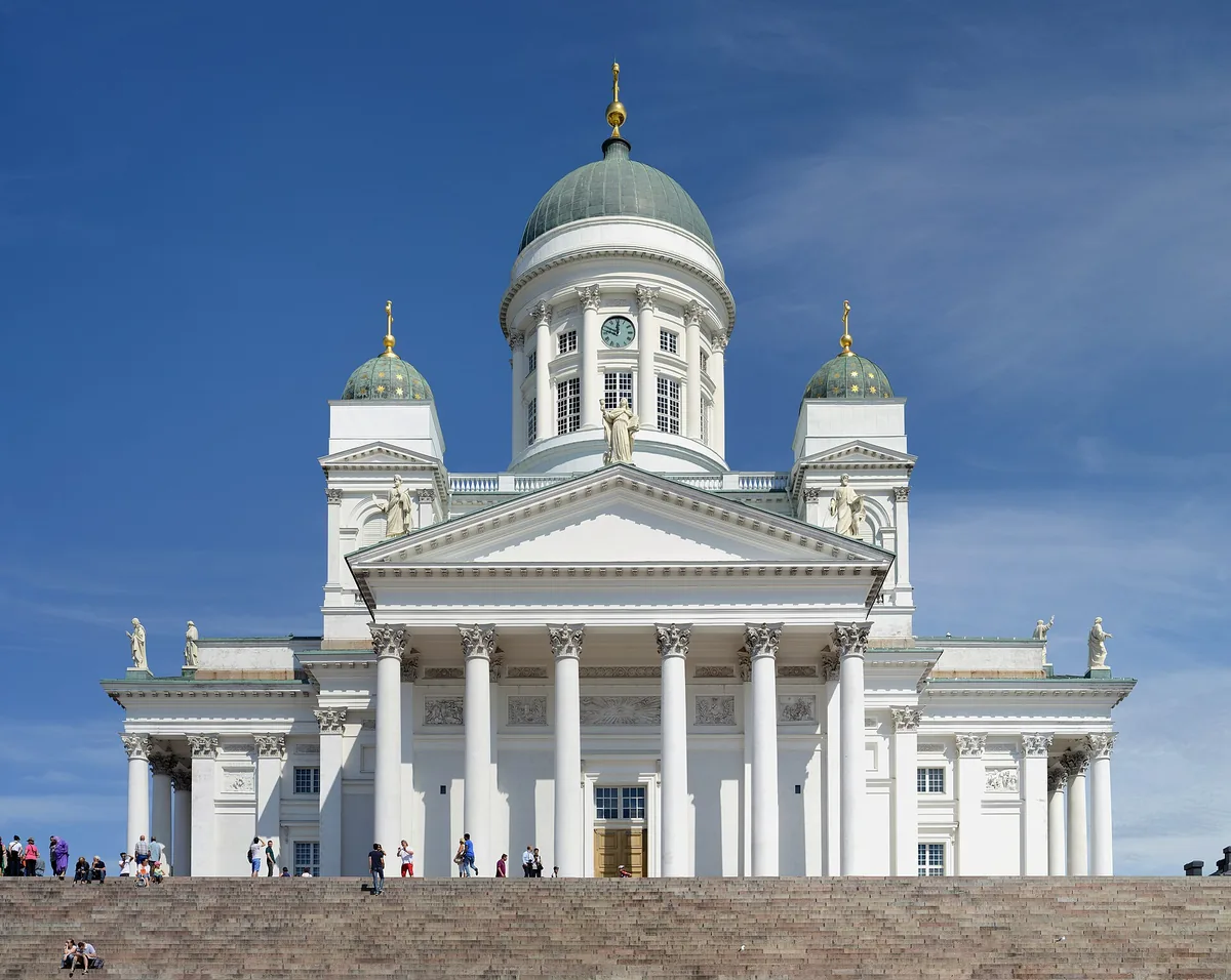 Helsinki Cathedral and harbour front